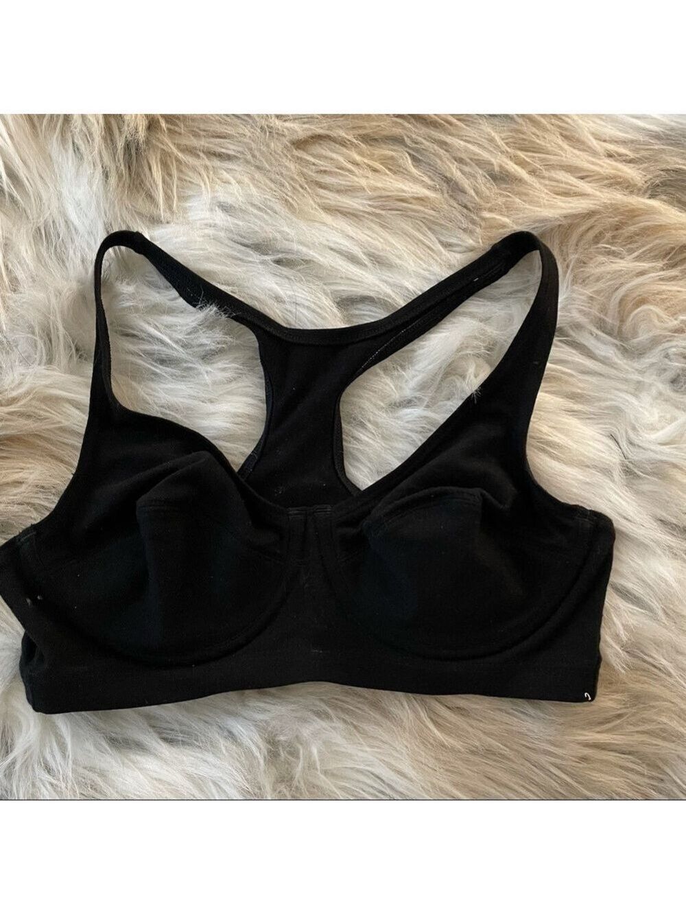 Lily of France Black Racerback Bra